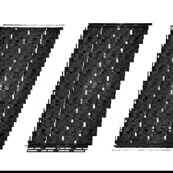 Nicoman Pack of 12 Polydeck PVC Decking Tiles - Black