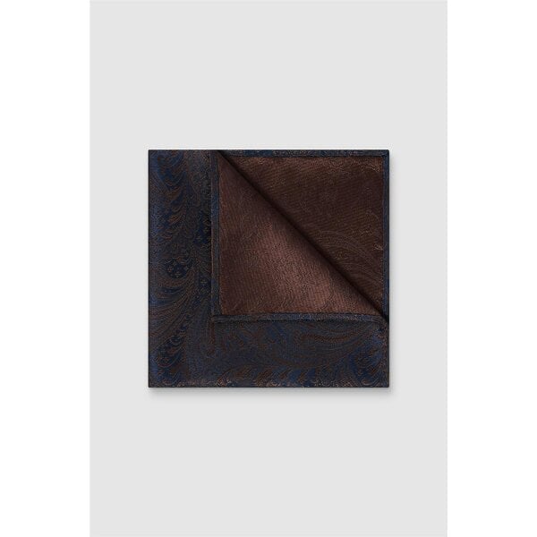 Antique Rogue Navy Paisley Pocket Square
