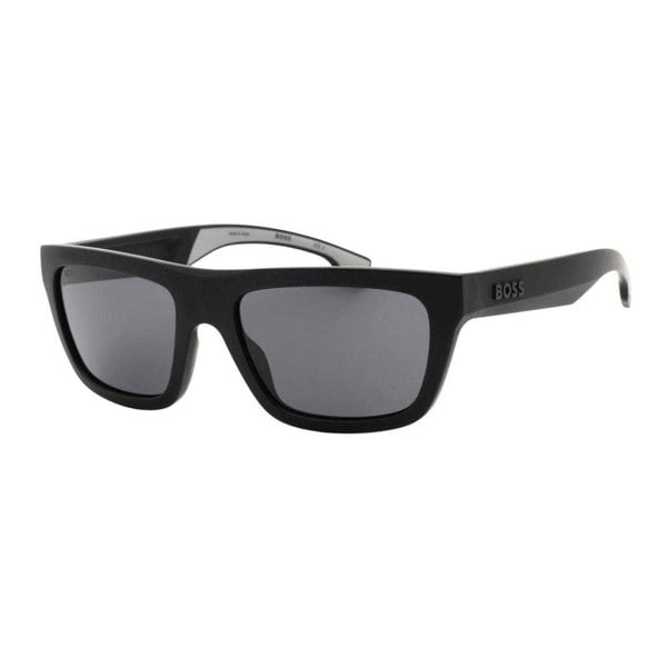 Hugo Boss Mens 1450 0O6W IR Matte Sunglasses - Black/Grey