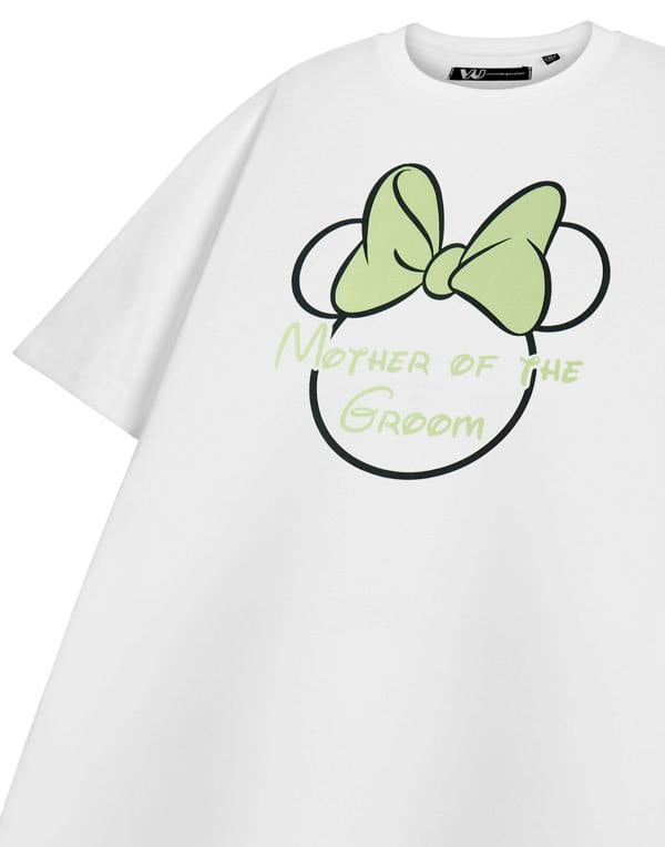 Disney Minnie Mouse Womens White Mother Of The Groom Hen Party Short Sleeved T-Shirt