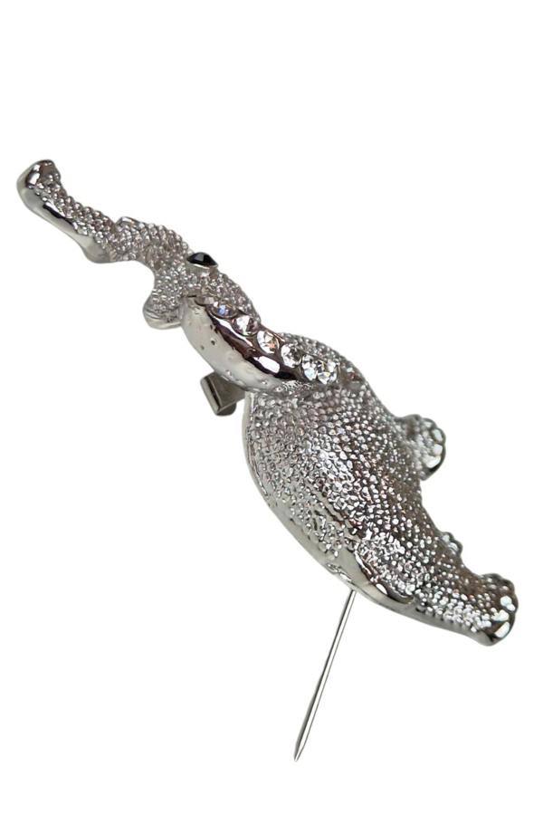 Paulo Due Elephant Brooch Pin Diamante Ears