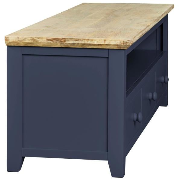 Statement Furniture Florence Large Wooden TV Stand with 3 Drawers and Shelf