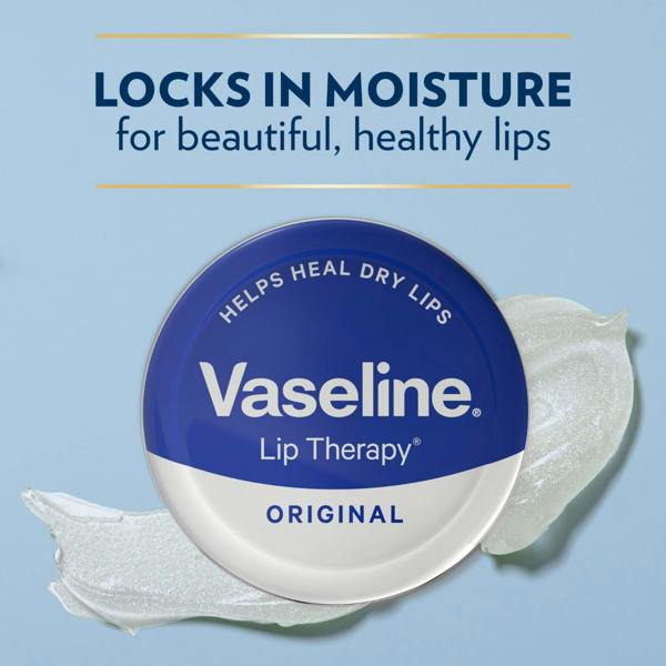Vaseline Lip Therapy Original 20g Petroleum Jelly Hydrating Lip Balm, 12 Pack
