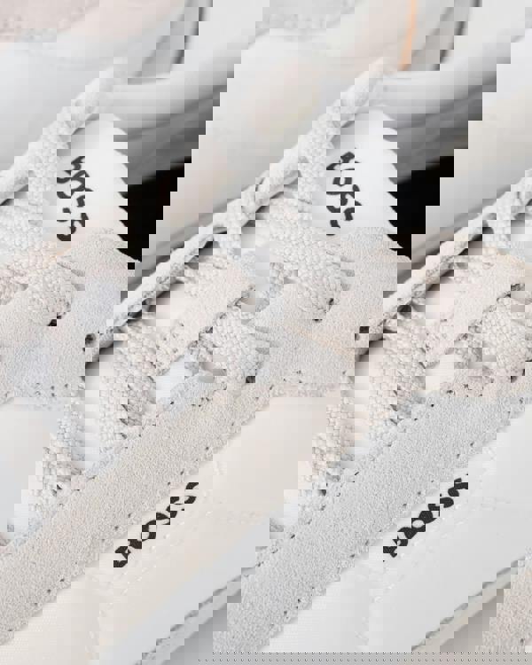 BOSS Orange Jaylen_Lowp_sdnylt Mens Trainers - Open White 120