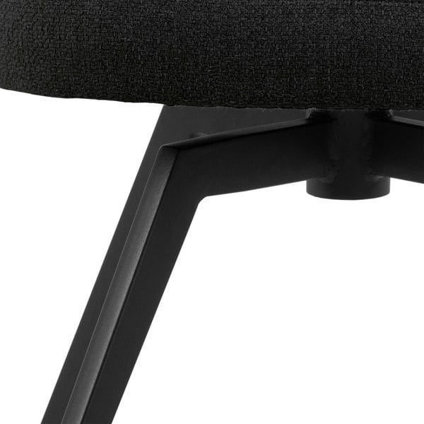 Furniture To Go Darlene Dining Chair with Armrest and Swivel Function in Black
