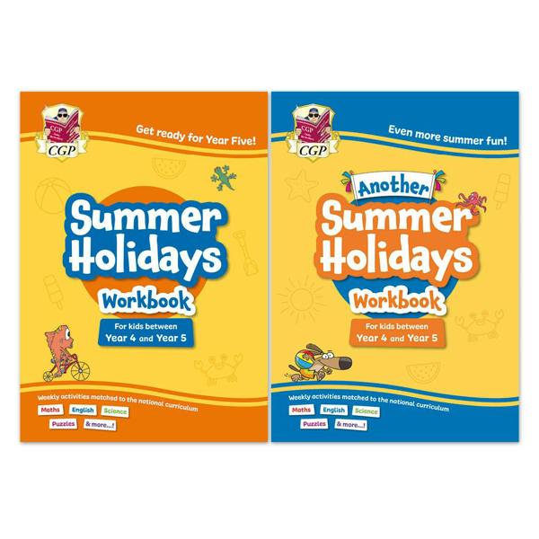 KS2 Summer Holidays Activity Workbook Bundle – for kids between Year 4 and Year 5 (Ages 8-9) CGP