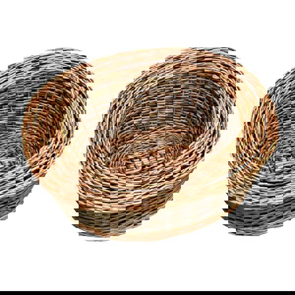 Green Oval Willow Trays