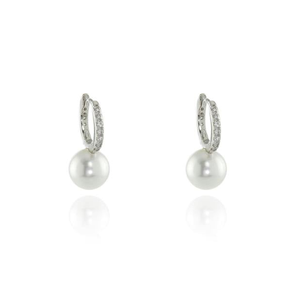 Cachet London Persia 10mm Pearl Silver Hoop