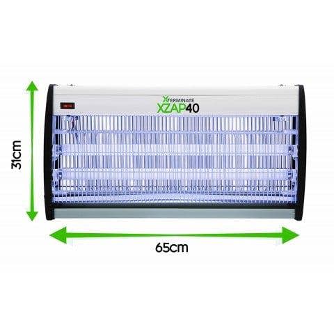 Xterminate Electric Fly Killer Zapper UV Electronic Insect Bug Pest 40W, Remote Control Free Hanging Chain & Cleaning Brush