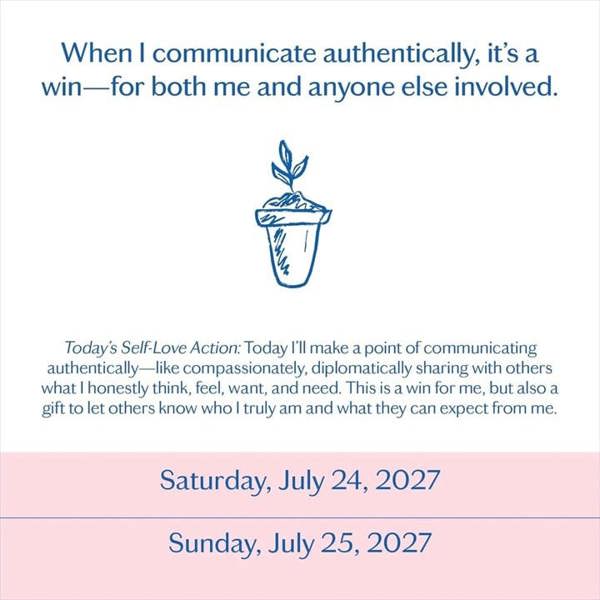A Year Of Self Love Desk Calendar 2027, Desk Calendars, Day To View, Lifestyle, Gift
