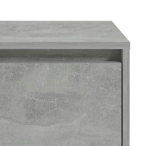 Berkfield Bedside Cabinet Concrete Grey 45x34x44.5 cm Engineered Wood