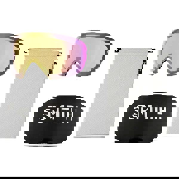 Smith Ski Goggles I/O Mag S 0JX 4V Black ChromaPop Pro Photochromic Red Mirror & CP Storm Yellow Flash