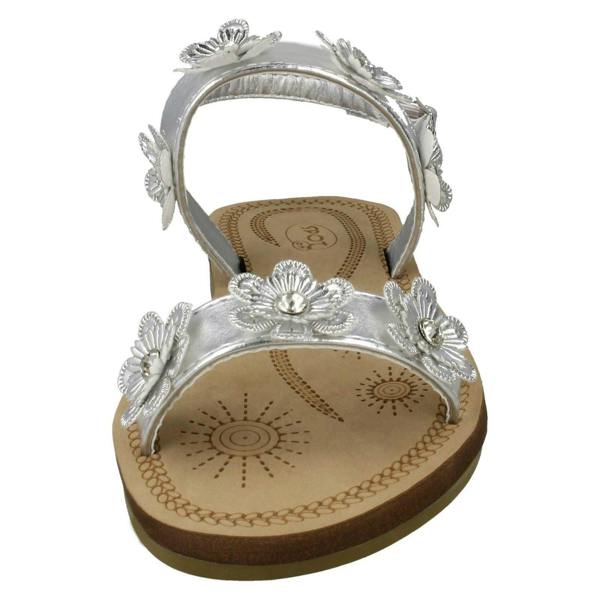 Spot On Girls Spot On Slingback Flowery Sandals