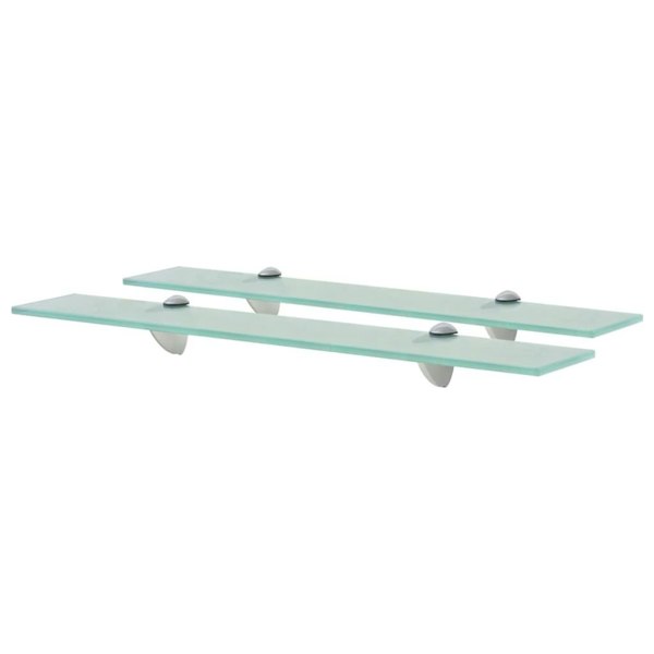 Berkfield Floating Shelves 2 pcs Glass 60x10 cm 8 mm
