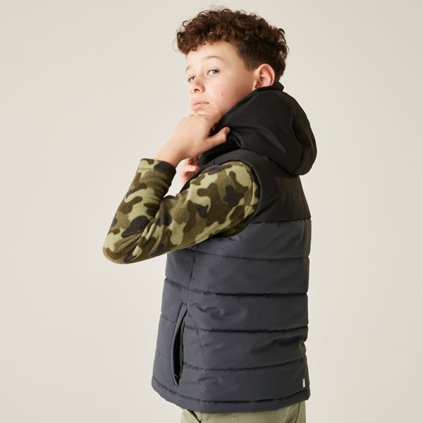 Regatta Childrens/Kids Lofthouse Body Warmer - Black/Seal Grey
