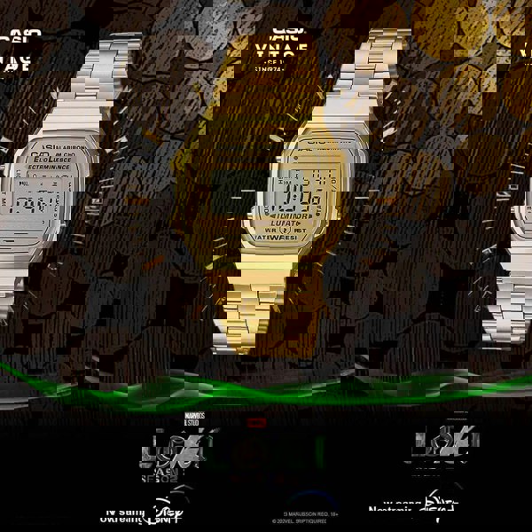 Casio Vintage Retro Digital Gold Bracelet Watch A168WG-9EF