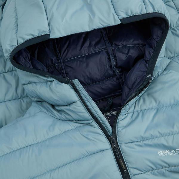 Regatta Mens Marizion Baffled Hooded Padded Jacket - Dusky Blue - 