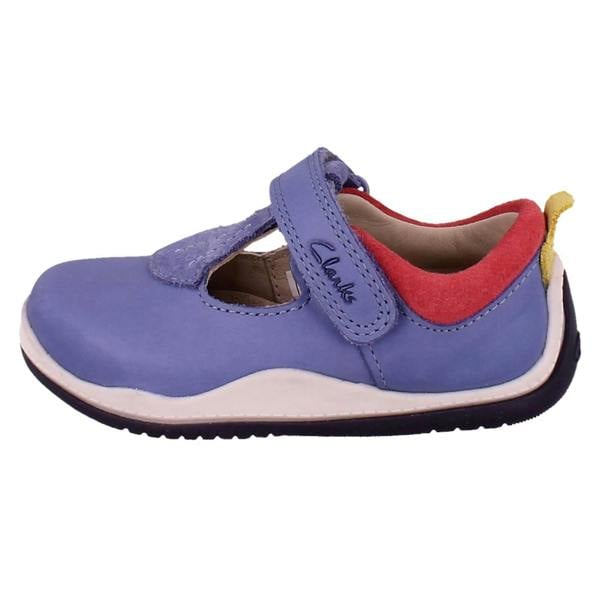 Clarks Girls Clarks Casual T-Bar Shoes Noodle Bright T