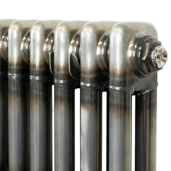 Monstershop Traditional 3 Column Radiator - 300 x 1010mm - Raw Metal