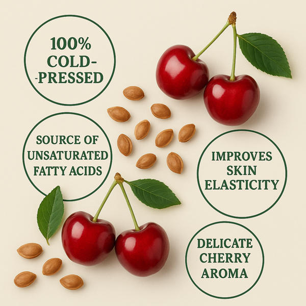 Ol'Vita Cherry Kernel Oil | Cold Pressed | Unrefined