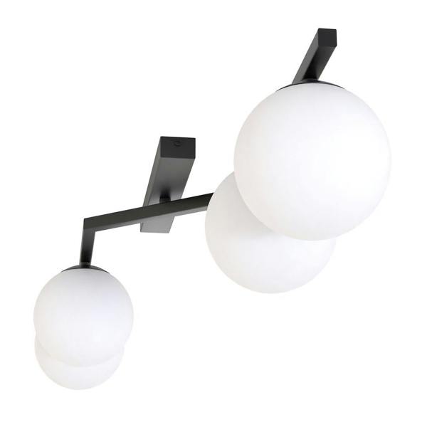 Emibig NATON Ceiling lamp 4 x E14 Black with White Shade
