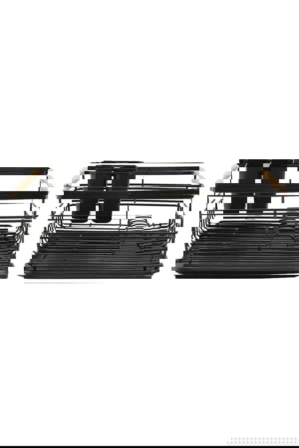 Living and Home Kitchen Metal Dish Drainer Rack Organizer Sink with Removable Drip Tray