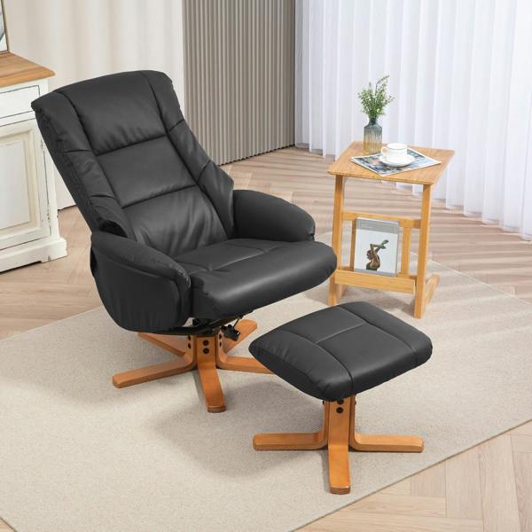 Accent Chair with Ottoman