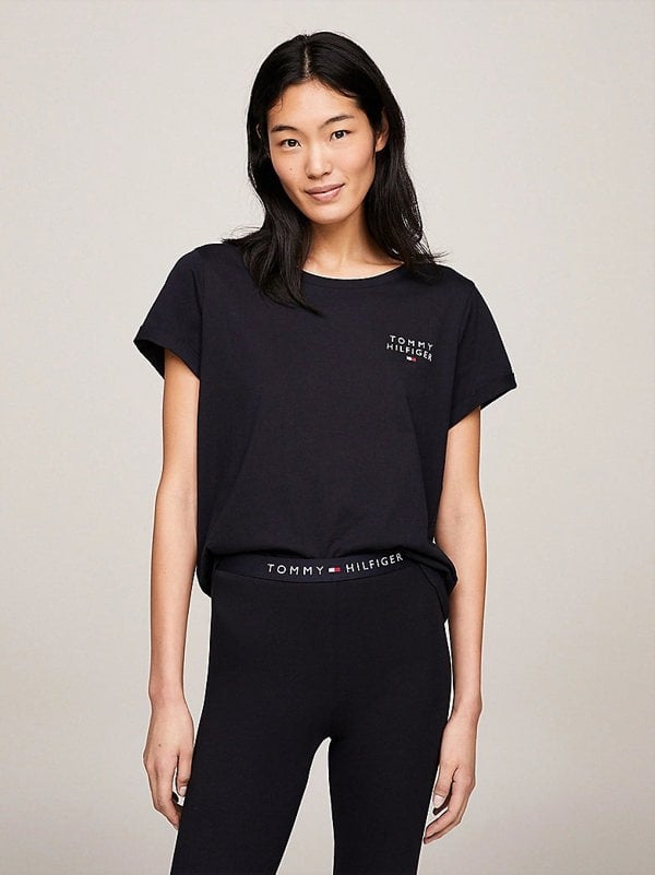 Tommy Hilfiger PURE COTTON Womens T-Shirt Desert Sky