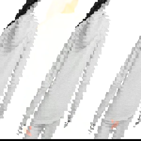 NIKE FB8338 063 GREY/BLACK HOODED ZIP TOP WOMENS XS