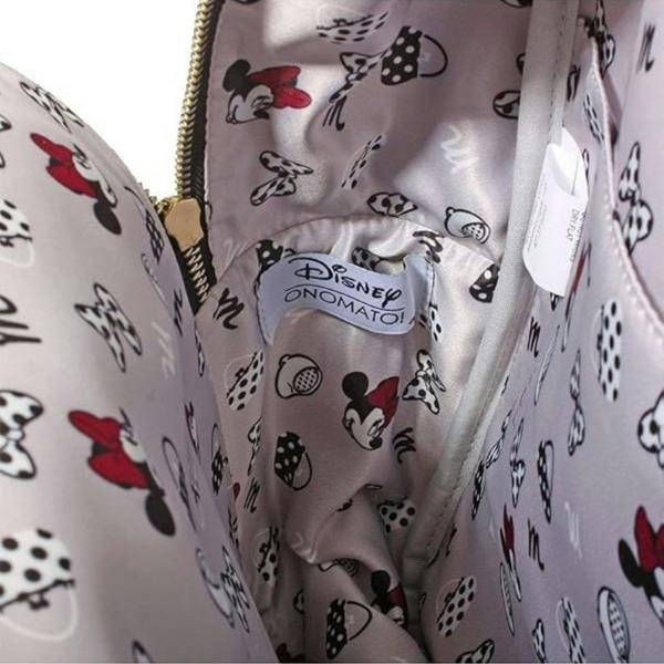 Onomato! Disney Mickey Mouse Backpack with Adjustable Padded Straps Silver