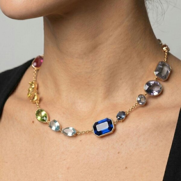 Uchi & Soto Hanabi Mixed Stone Necklace