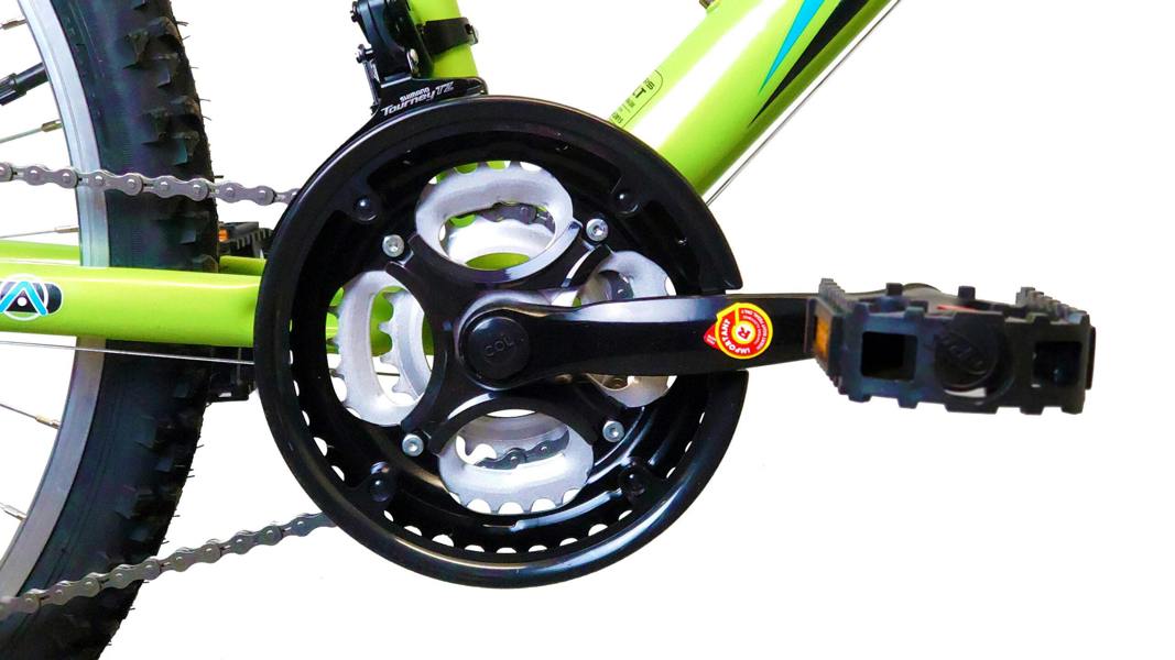 Basis Bikes Basis Bolt Boys Hardtail Mountain Bike, 24" Wheel - Lime Green