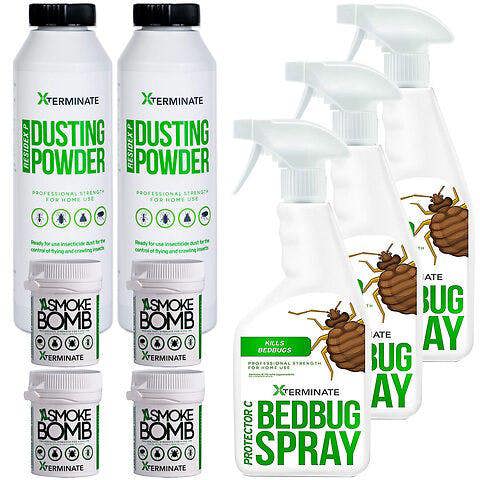 Xterminate Insect Bed Bug Killer Control Kill Treatment Kit 3 Rooms