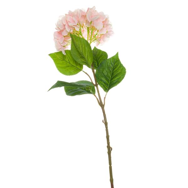 Wyld Haus Set of 3 Artificial Flowers Single Pink Hydrangea Stems