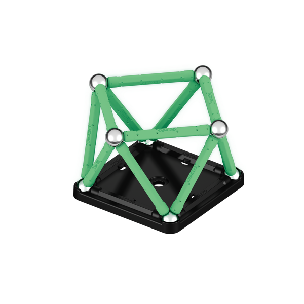 Geomag Glow Recycled Plastic Magnetic Shapes - 25 Pieces