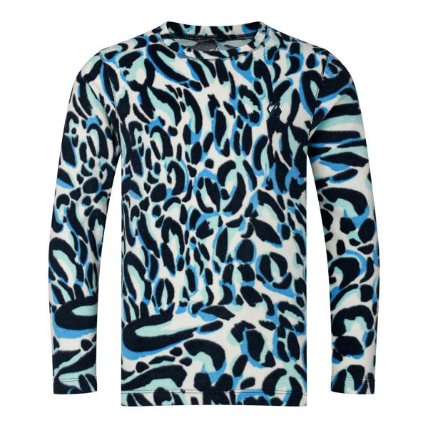 Dare 2B Kids Movement Animal Print Thermal Base Layer Set - Blue/Black - Blue/Black - 100% Recycled Polyester