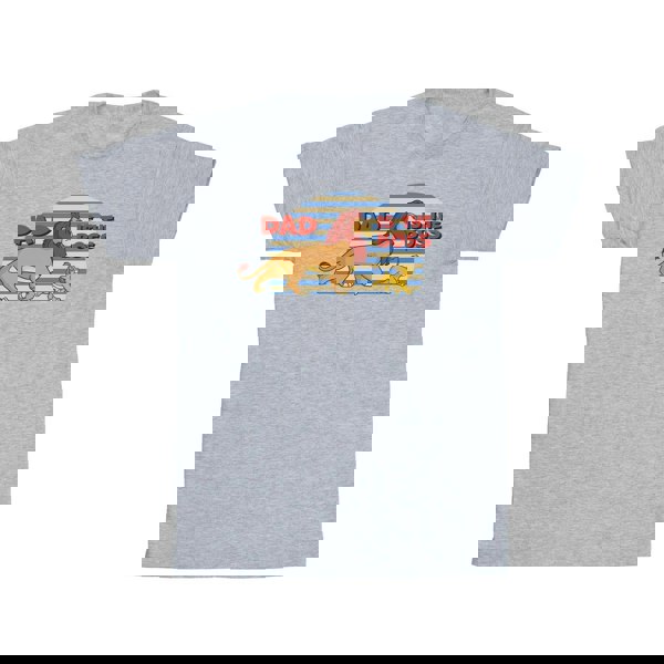 Disney Mens The Lion King Dad Boss T-Shirt - Sports Grey
