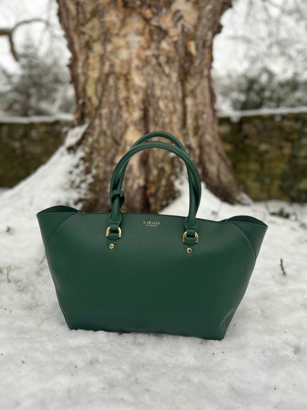 LaBante London- Sophie Vegan Leather Tote Bag - Green