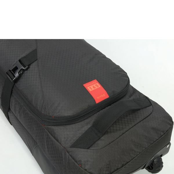 Goode Leisure Nitro Snowboard Travel Bag Wheeled Tracker 165cm Raven Black Padded 90L