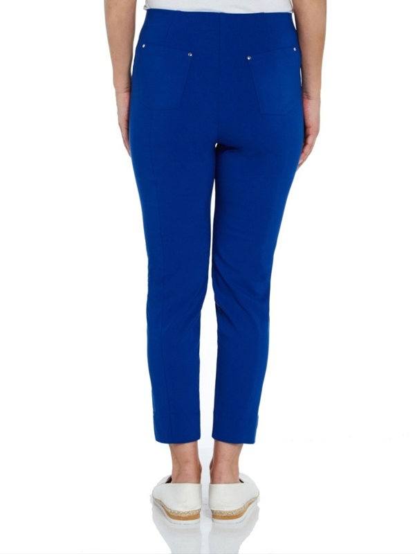 PennyPlain Cropped Bengaline Trousers - Royal