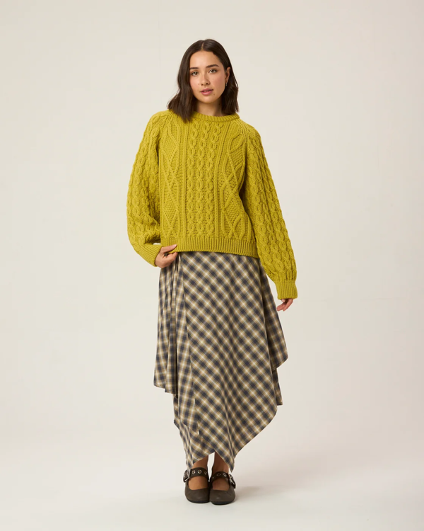 Peregrine Beckett Cable Knit Crew Jumper