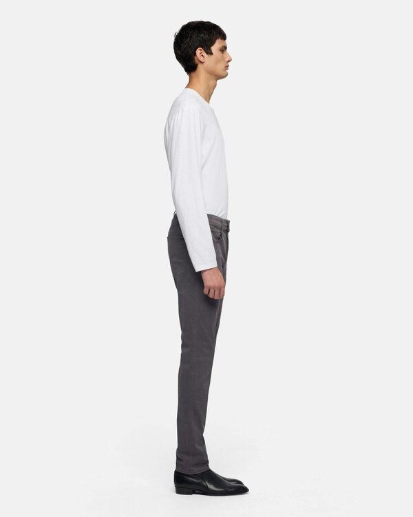 7 For All Mankind SLIMMY Mens Slim Fit Stretch Sateen Jeans - Gun Metal