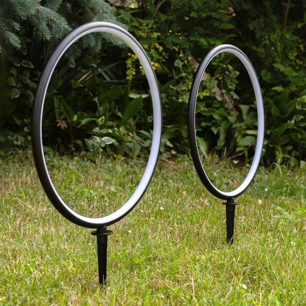 Milagro Rings Solar Lamp 2X1.5W 2X25Lm 3000K Black