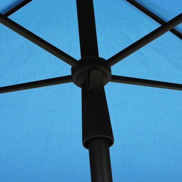 Berkfield Garden Parasol with Pole 210x140 cm Azure Blue