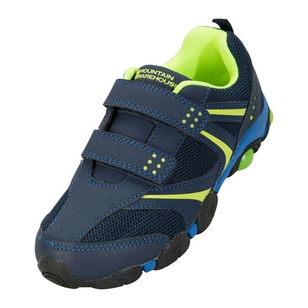 Mountain Warehouse Childrens/Kids Light Up Trainers - Navy/Lime Green