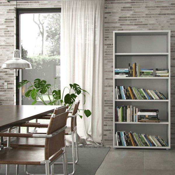 Furniture To Go Prima Bookcase 4 Shelves in White