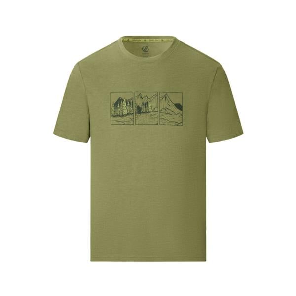 Dare 2B Mens Movement III Mountain Scene T-Shirt - Nephrite Green - 