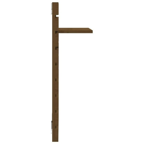 Berkfield Wall-mounted Bedside Shelves 2 pcs Honey Brown Solid Wood Pine