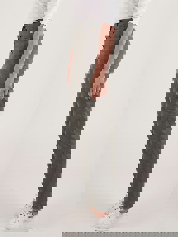 PennyPlain 5 Pocket Wide Leg Denim - Dark Sage