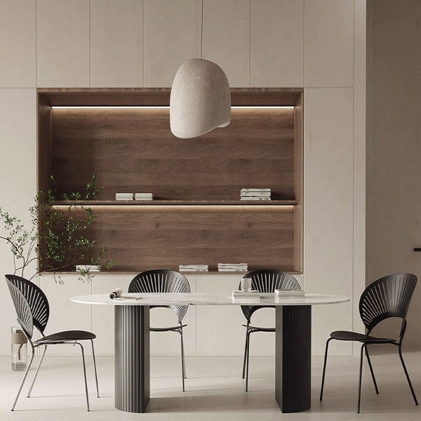 Dwight Dining Table, Black & White-Rit Concept-Rit Concept